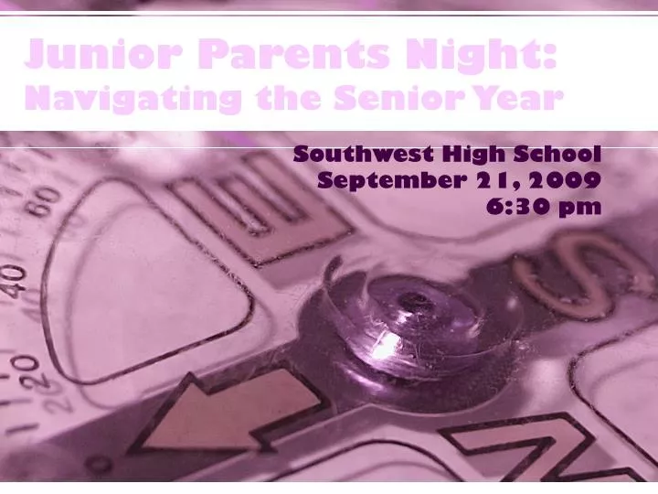 junior parents night navigating the senior year