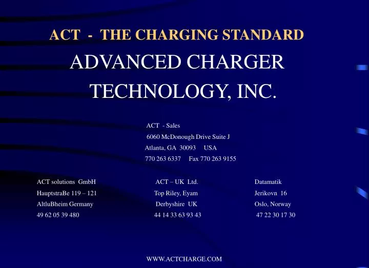 act the charging standard