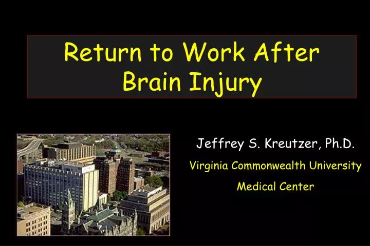 return to work after brain injury