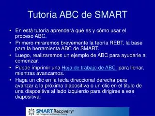 tutor a abc de smart