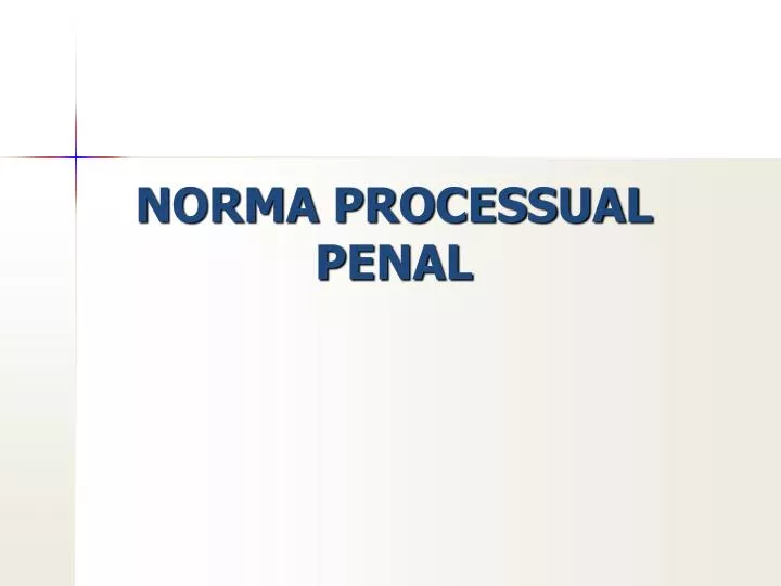 norma processual penal