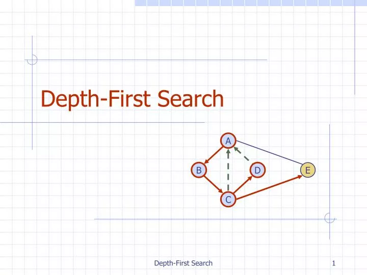 depth first search