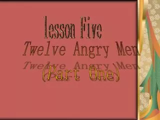 lesson Five