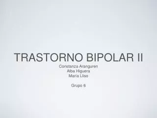 trastorno bipolar ii
