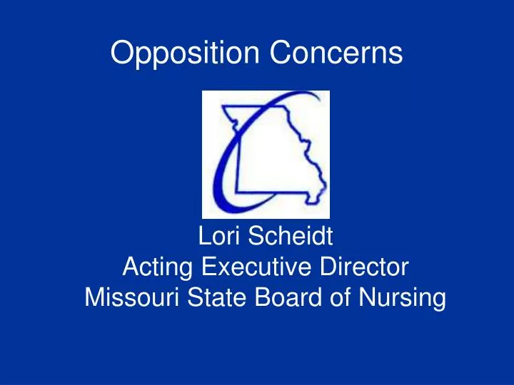 lori scheidt acting executive director missouri state board of nursing