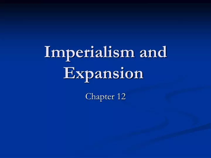 imperialism and expansion