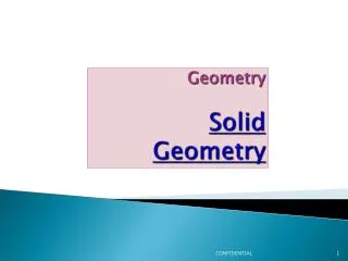 Geometry Solid Geometry