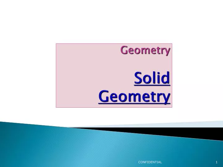 geometry solid geometry