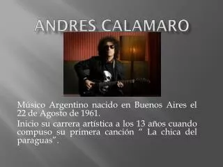 andres calamaro