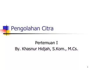 pengolahan citra
