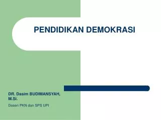 pendidikan demokrasi