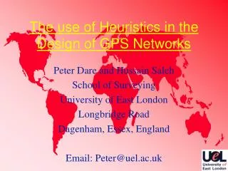 The use of Heuristics in the Design of GPS Networks