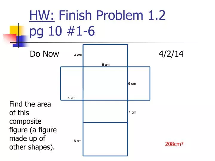 hw finish problem 1 2 pg 10 1 6
