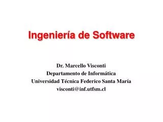 ingenier a de software