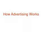 How Advertising Works - slide 1