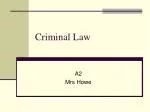 Criminal Law - slide 1