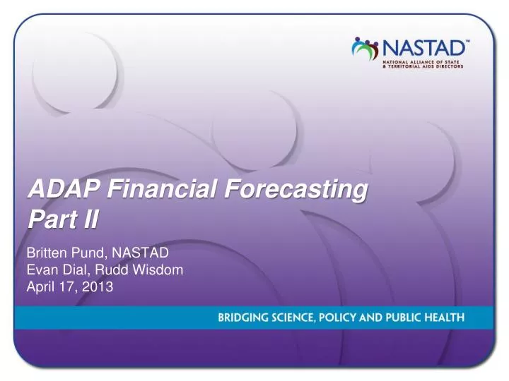 adap financial forecasting part ii