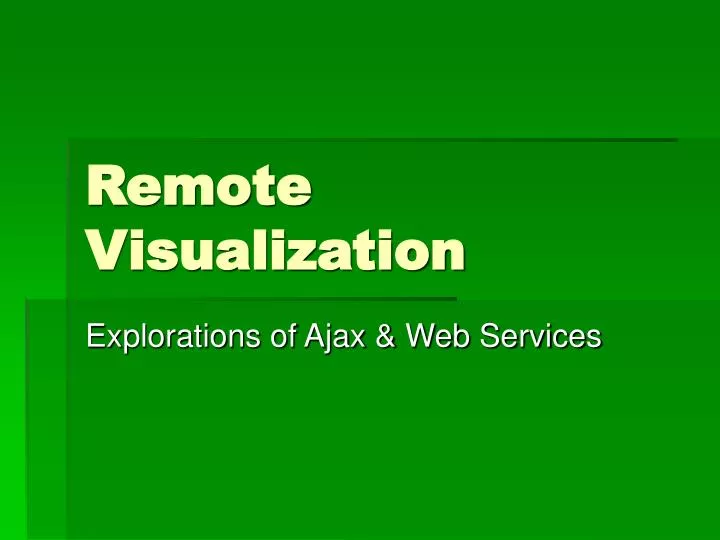 remote visualization