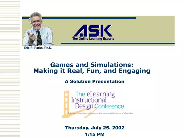 games and simulations making it real fun and engaging