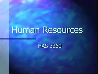 Human Resources