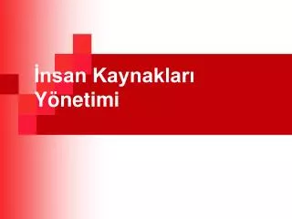nsan kaynaklar y netimi