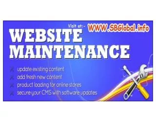 website maintenance services india