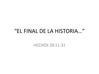el final de la historia