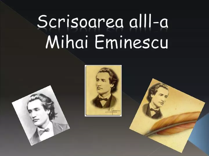 scrisoarea alll a mihai eminescu