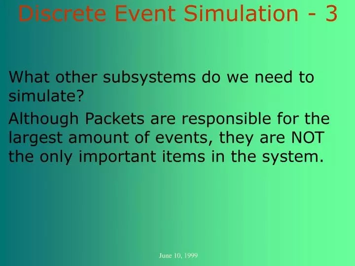 discrete event simulation 3