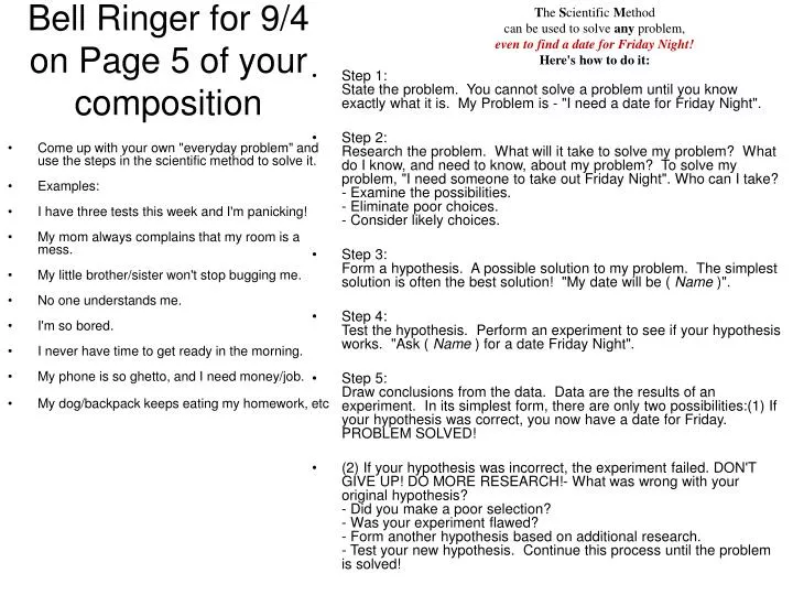 bell ringer for 9 4 on page 5 of your composition