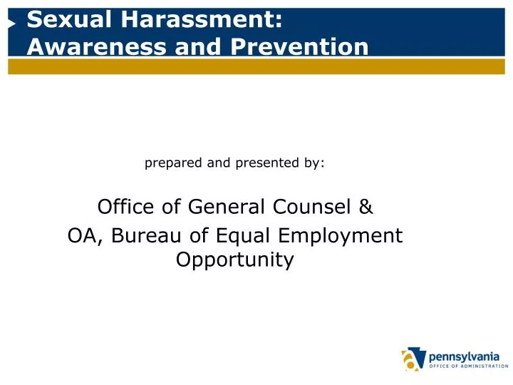 sexual harassment awareness and prevention