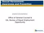 Sexual Harassment: Awareness and Prevention - slide 1