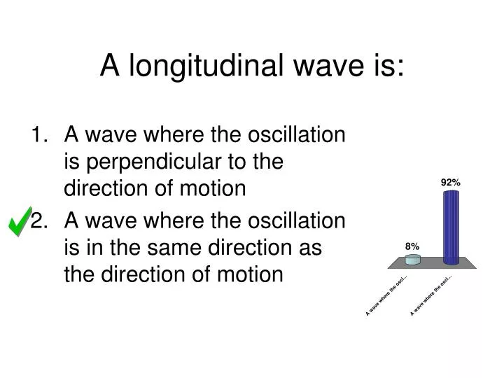 a longitudinal wave is