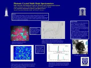 Photonic Crystal Multi-Mode Spectrometers