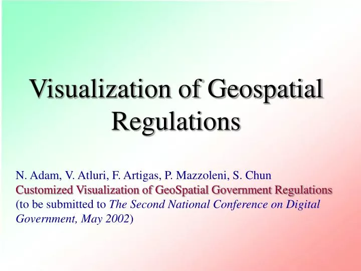 visualization of geospatial regulations
