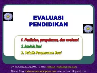 evaluasi pendidikan