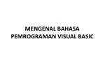 MENGENAL BAHASA PEMROGRAMAN VISUAL BASIC - slide 1