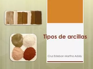 tipos de arcillas