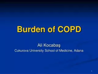 Burden of COPD
