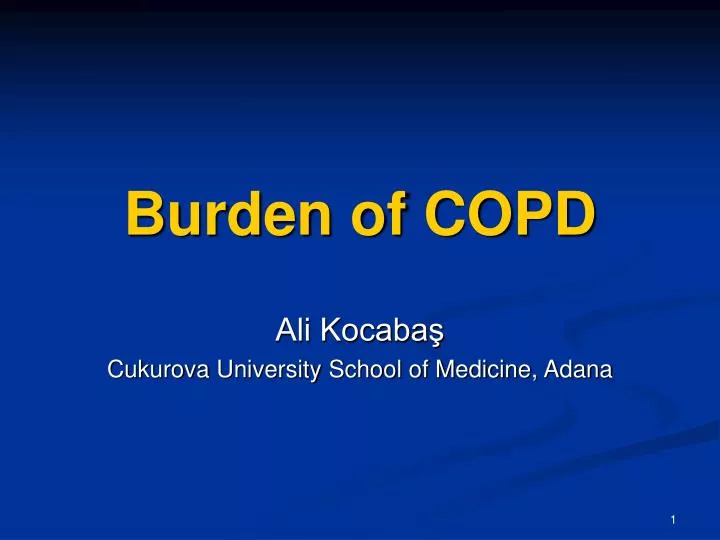 burden of copd