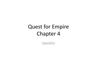 Quest for Empire Chapter 4