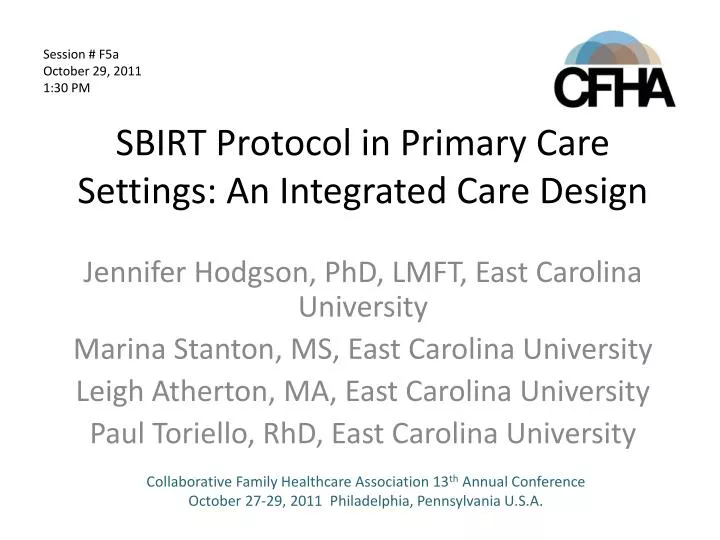 sbirt protocol in primary care settings an integrated care design