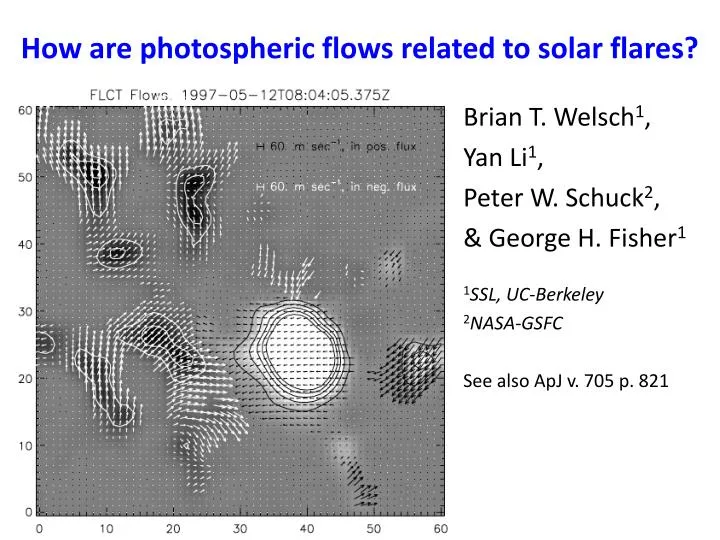 how are photospheric flows related to solar flares