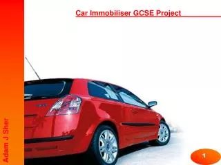 Car Immobiliser GCSE Project