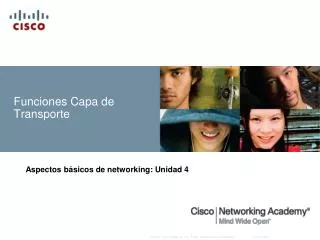 funciones capa de transporte