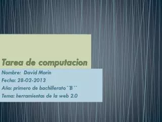 tarea de computacion
