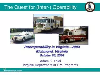 The Quest for (Inter-) Operability