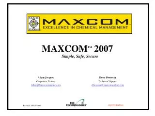 MAXCOM TM 2007