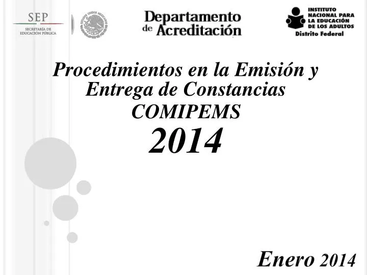 procedimientos en la emisi n y entrega de constancias comipems 2014
