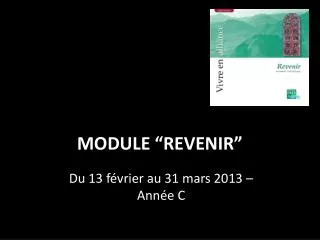 module revenir